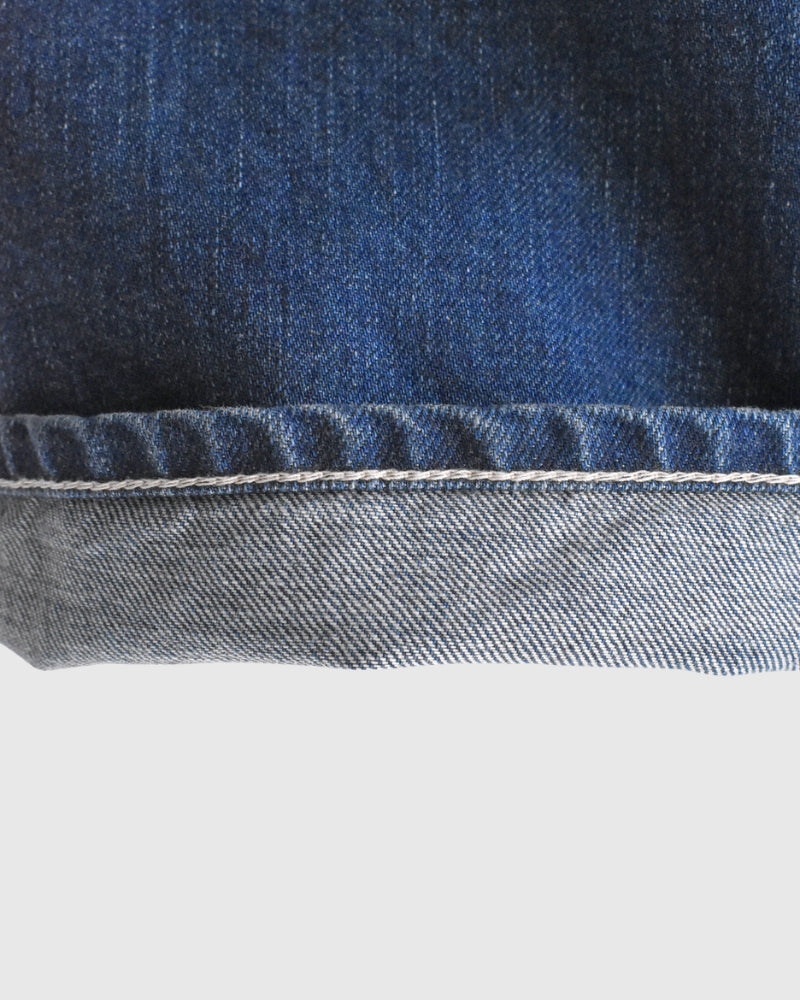 Denim tuck pants in Bleach