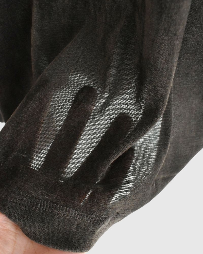 TULLE FLOCKY Cardigan in DarkBrown