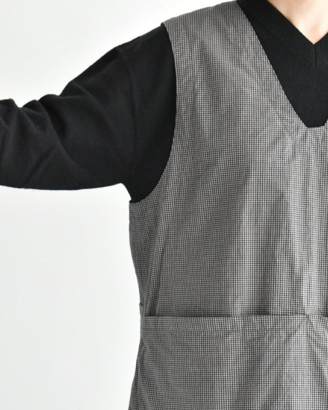 Work Pullover Vest in BrownGingham