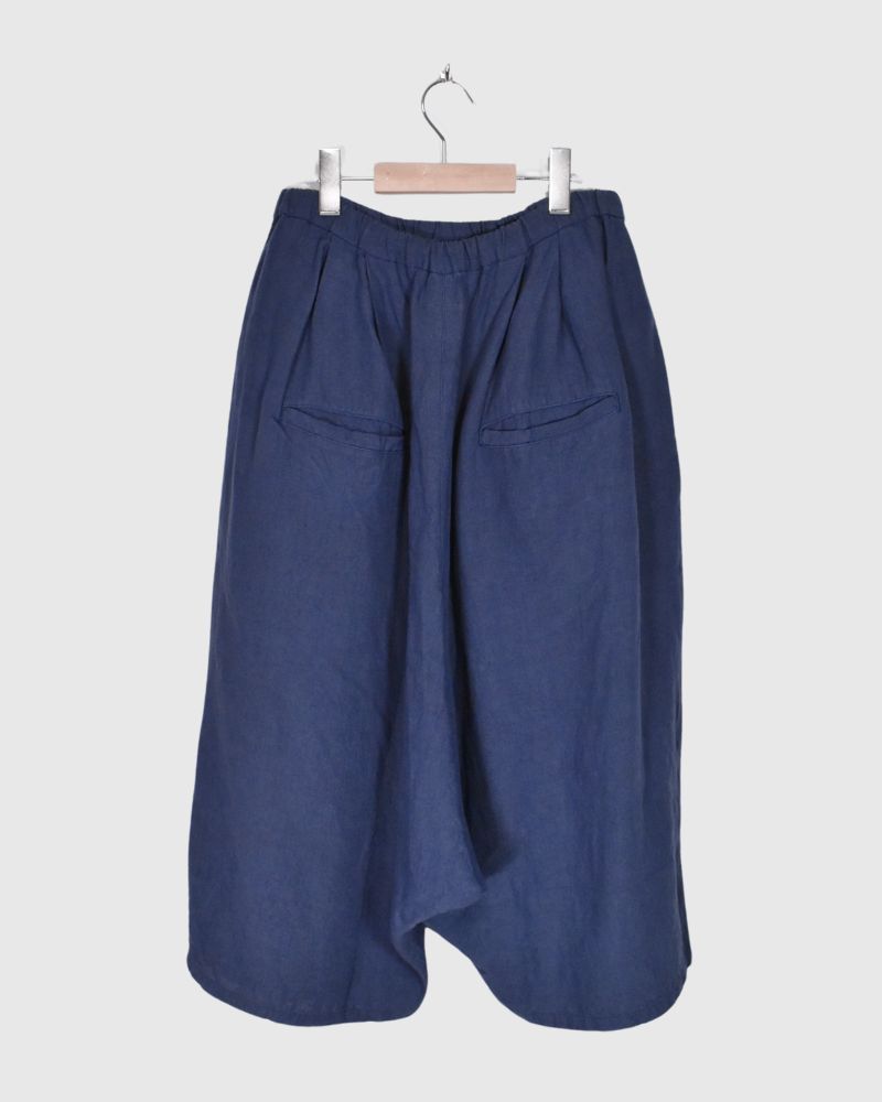 Linen Wide Sarouel Pants