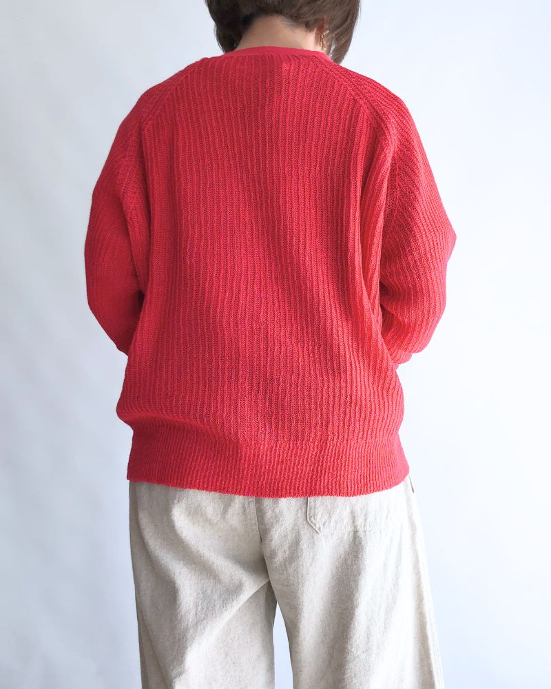 JAPAN WHOLEGARMENT Cardigan in Red