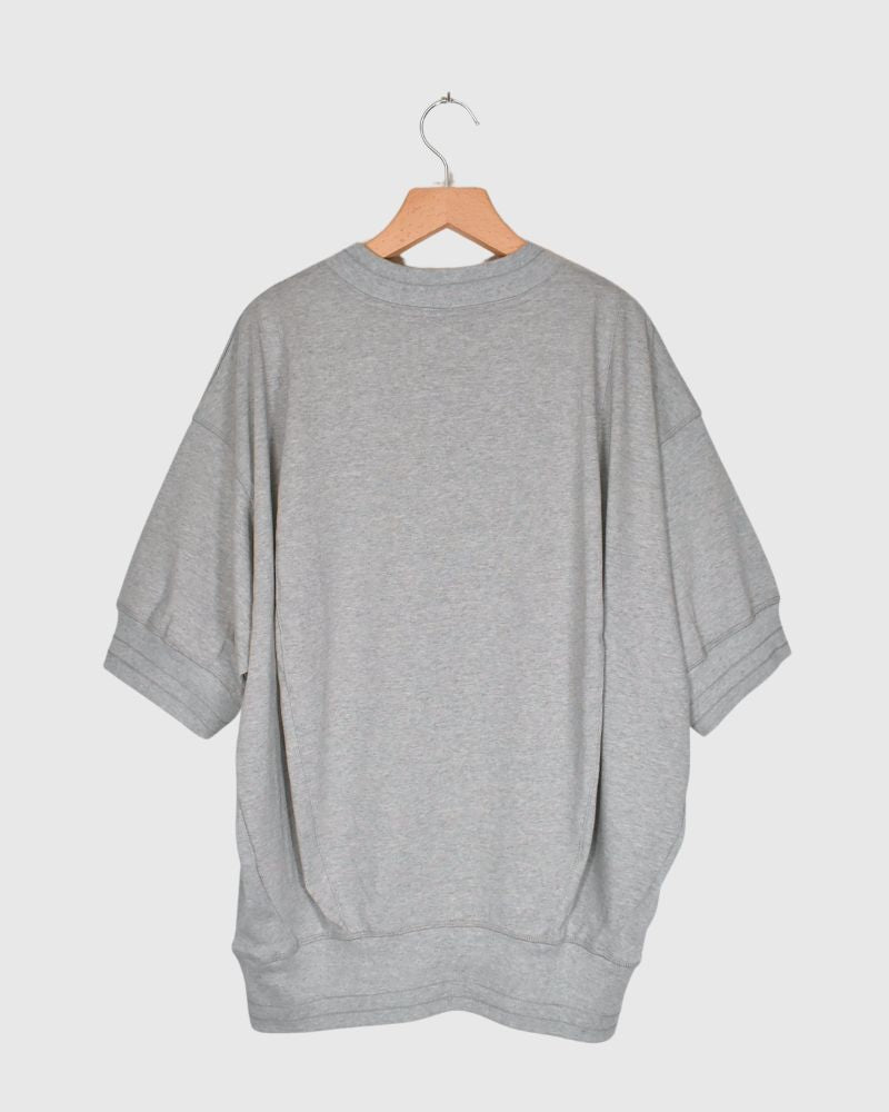 BACK BALLOON TEE 'SEKER' in MokuGray