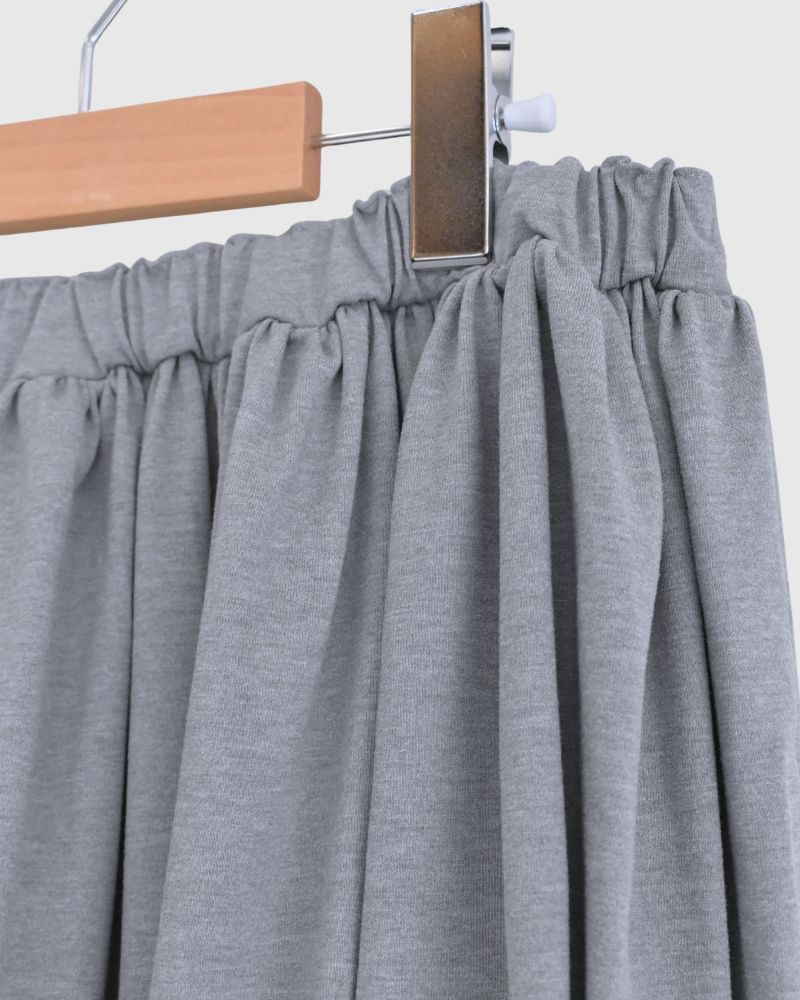 UV Protection Gathered Skirt in Gray