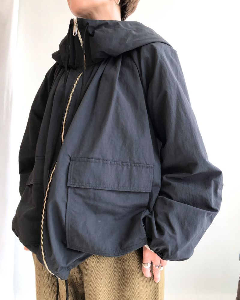 Oversized Hoodie Jacket in Black