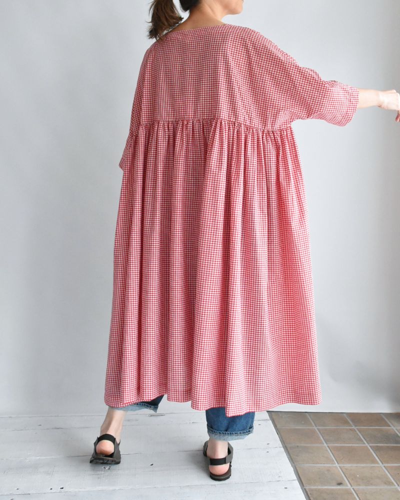 Ruffle Dress in RedGingham