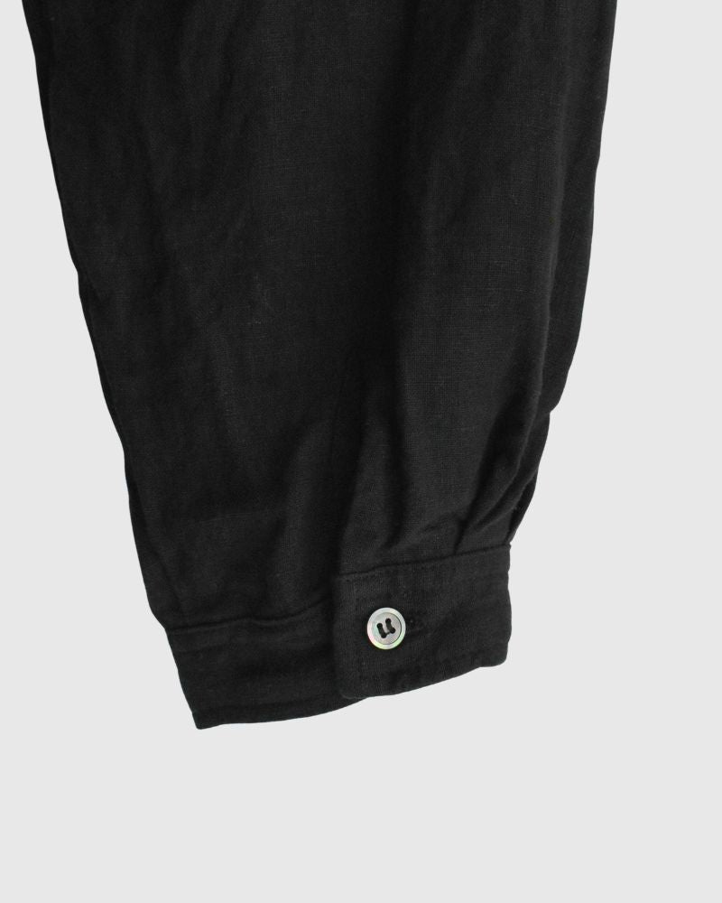 French Linen Shirt in Black