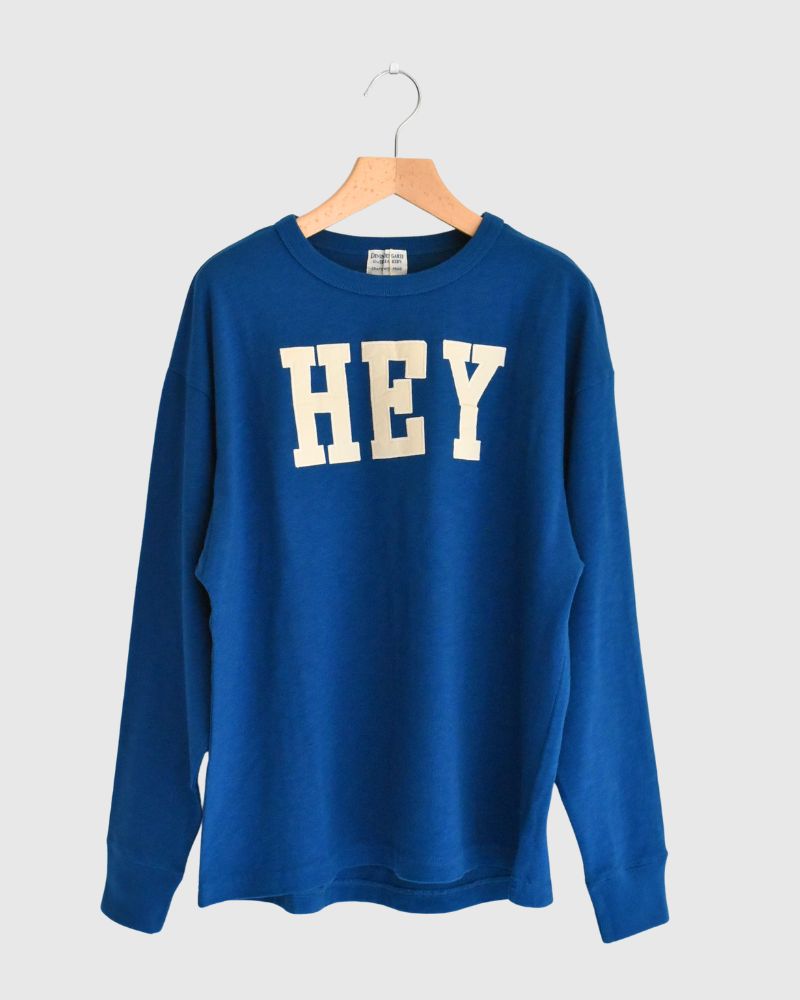 HEY Long Sleeve T-Shirt in Navy