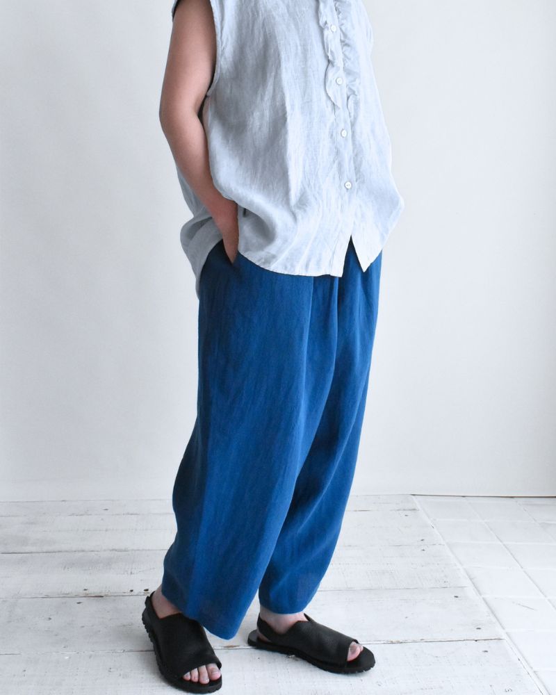 Egg Pants (LINEN/RAMIE) in Blue