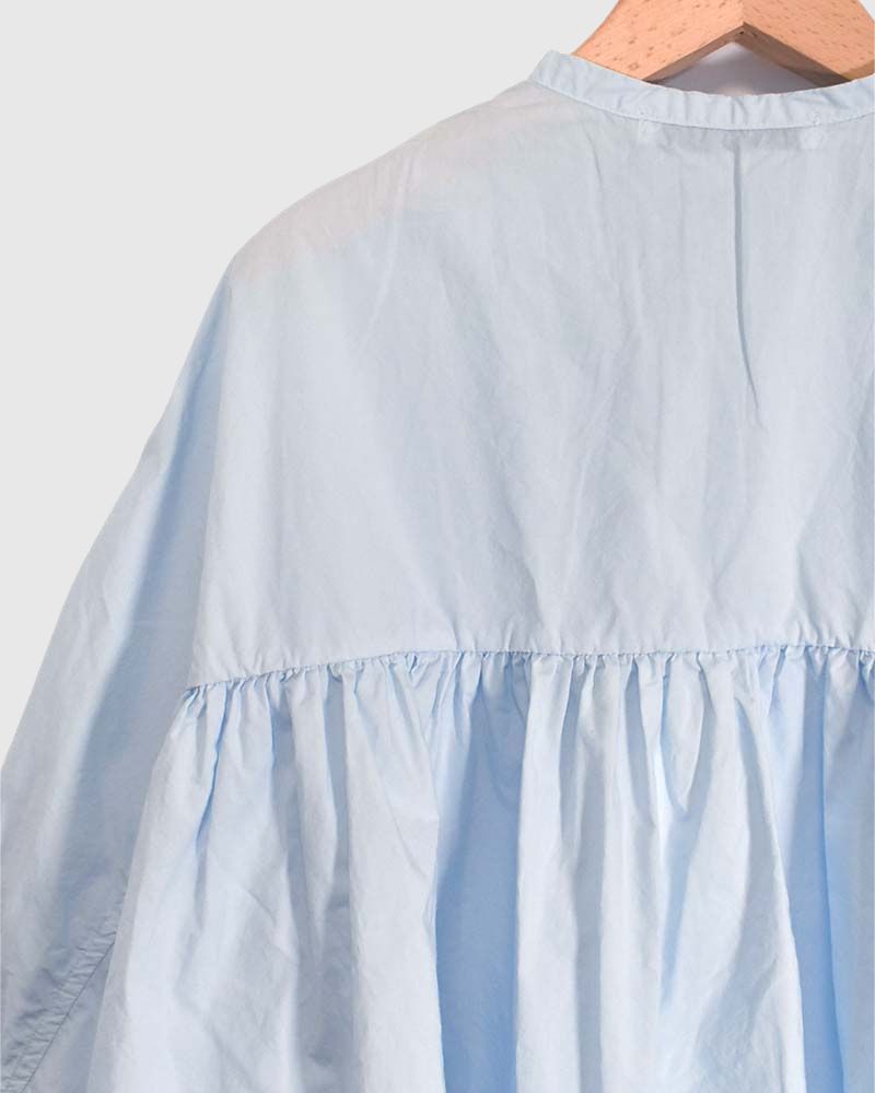 Gathered blouse in Blue