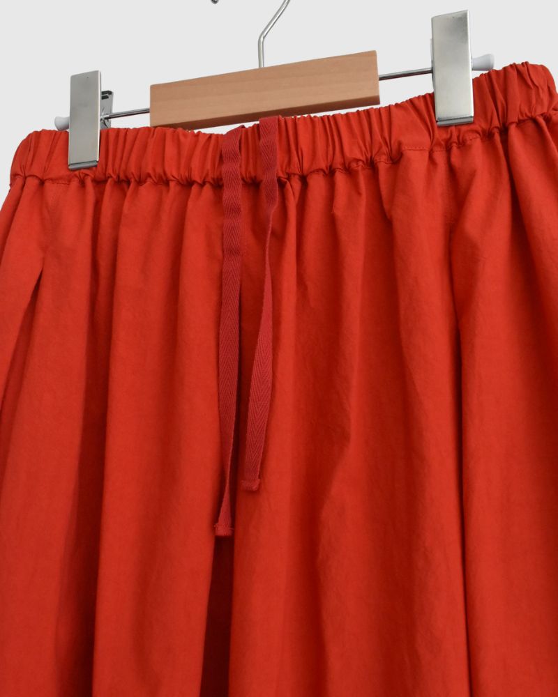 Easy Tuck Skirt in Orange