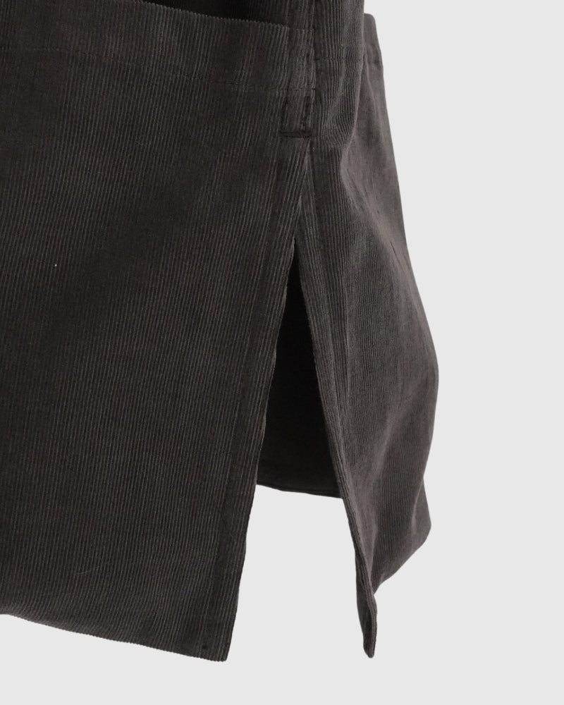 Work Pullover Vest (Corduroy) in Brown