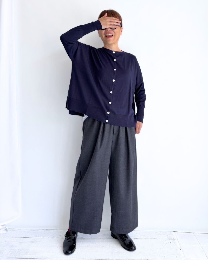 5COLOR 2WAY Cardigan in InkNavy