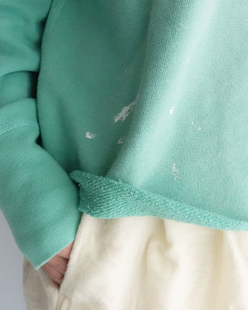 Vintage Sweat Double Gusset Pullover in LightGreen