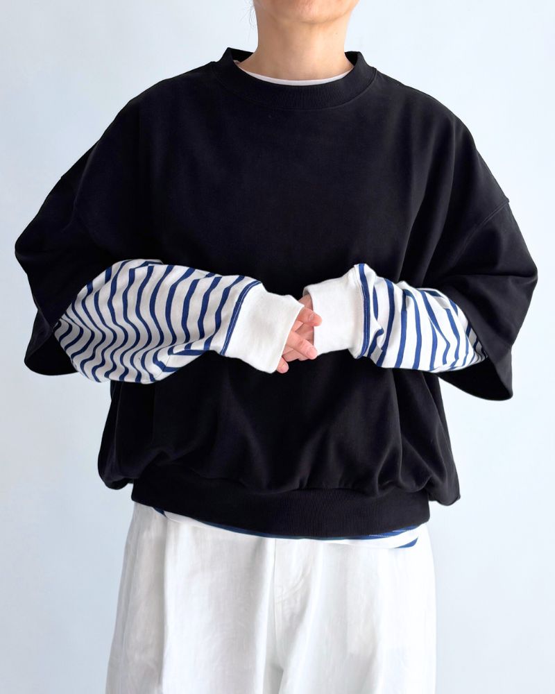 Sweat Cocoon Vest in Black