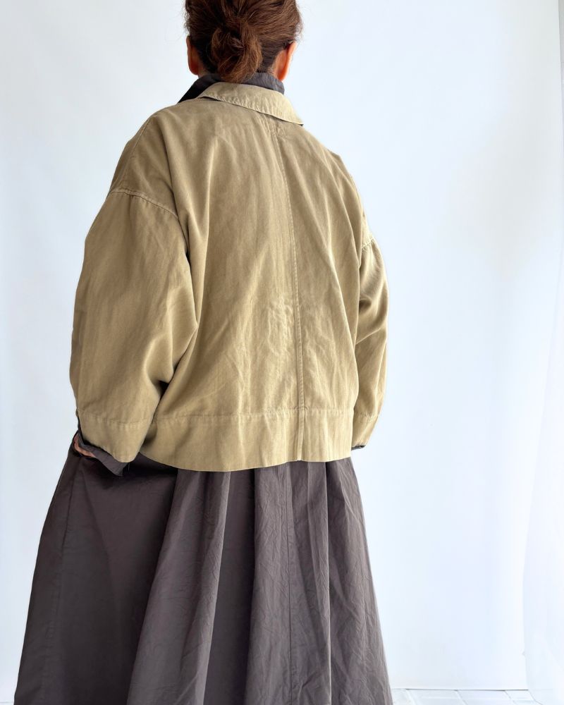 Soft Twill Shirt in Beige