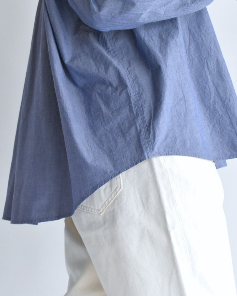 Regular Collar Big Shirt in Blue