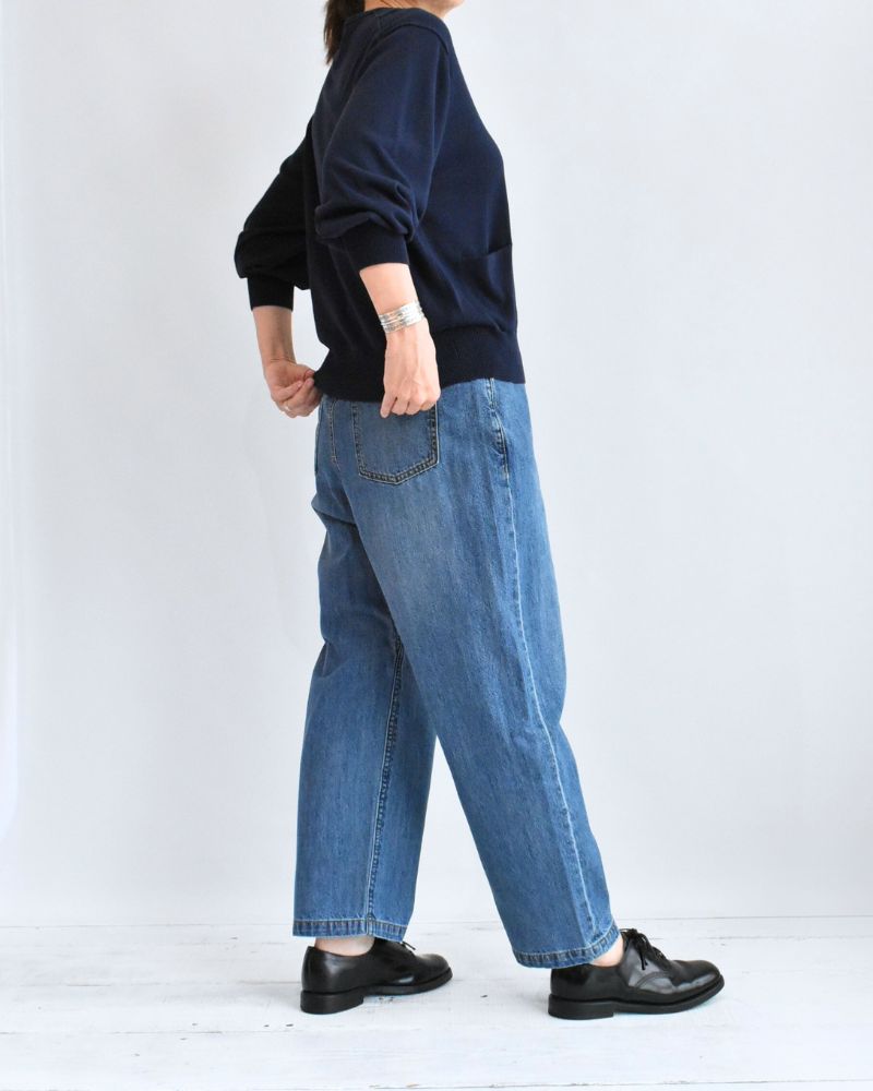 Sarrouel Design Denim Pants 'JENA' in Indigo