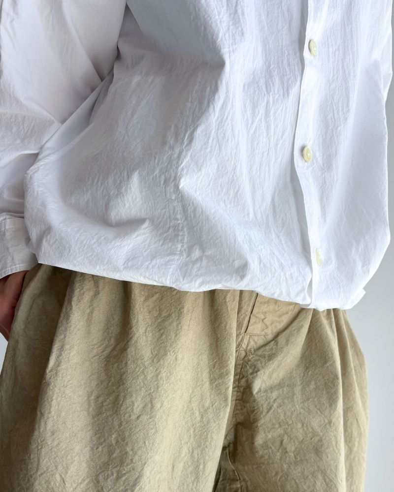 Drawstring shirt in White