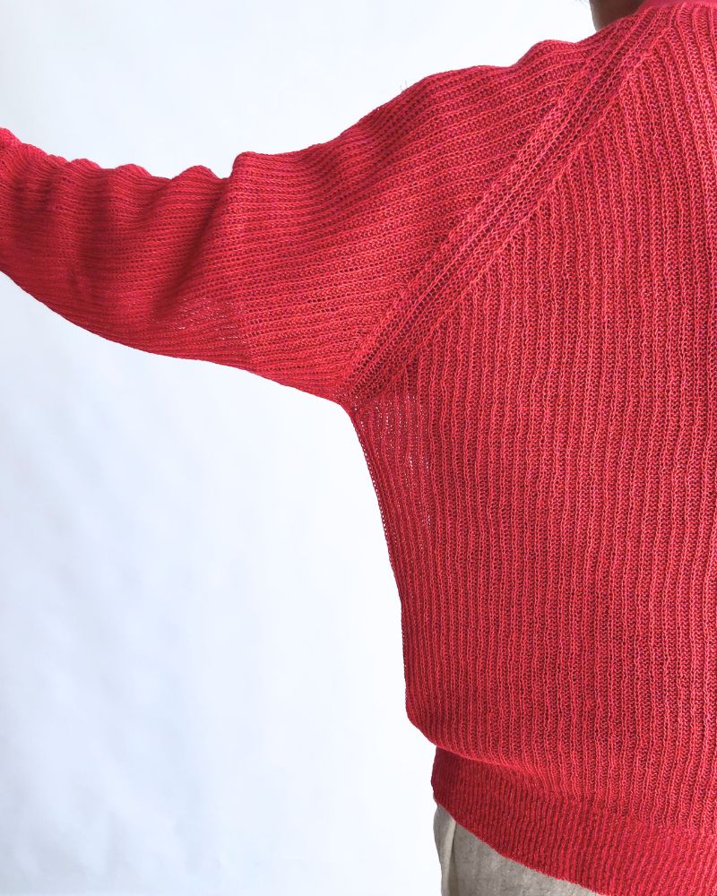 JAPAN WHOLEGARMENT Cardigan in Red