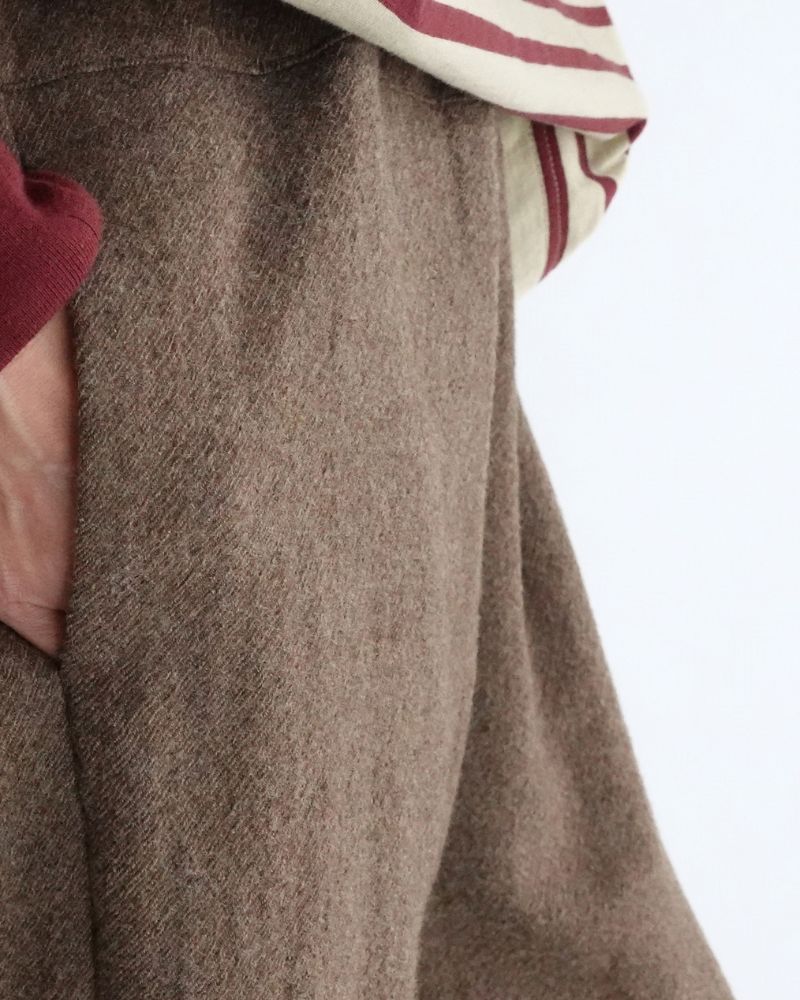 Wool Pants in Brown