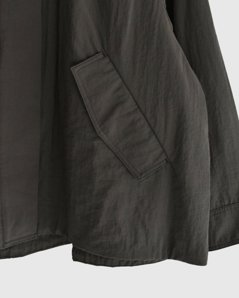 Funnel Neck Jacket in Brown