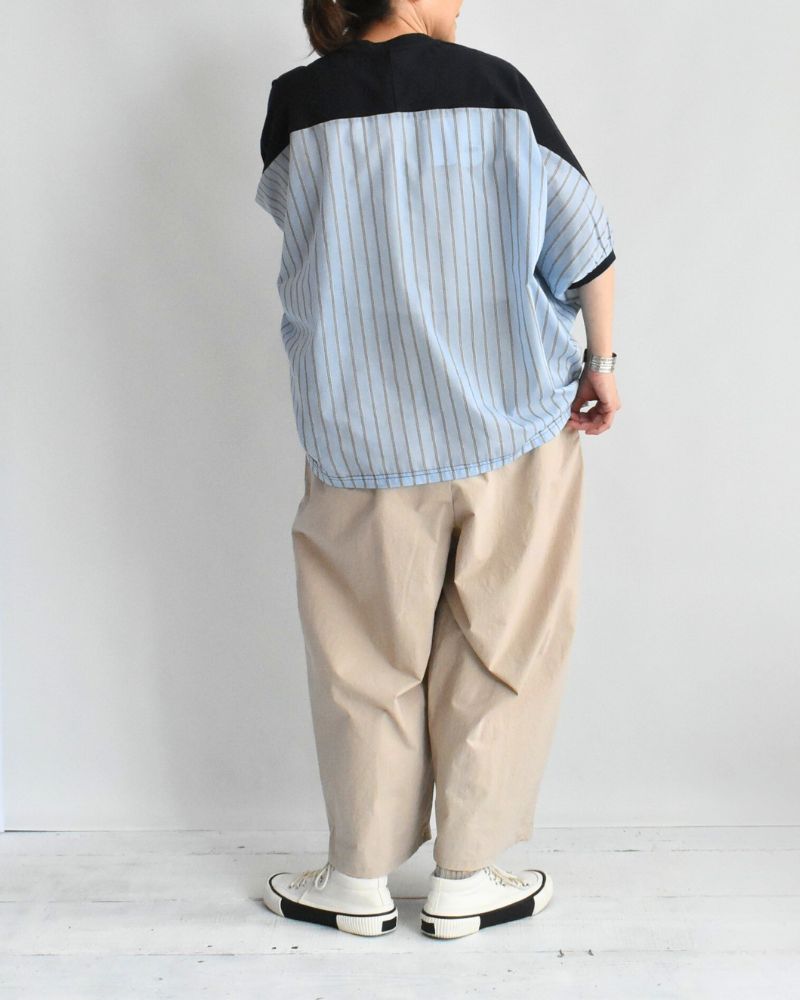 Design combination top 'SALOW' in Navy/Blue