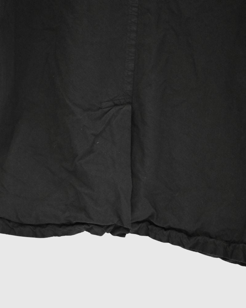 Garment Dye Short Coat in Black