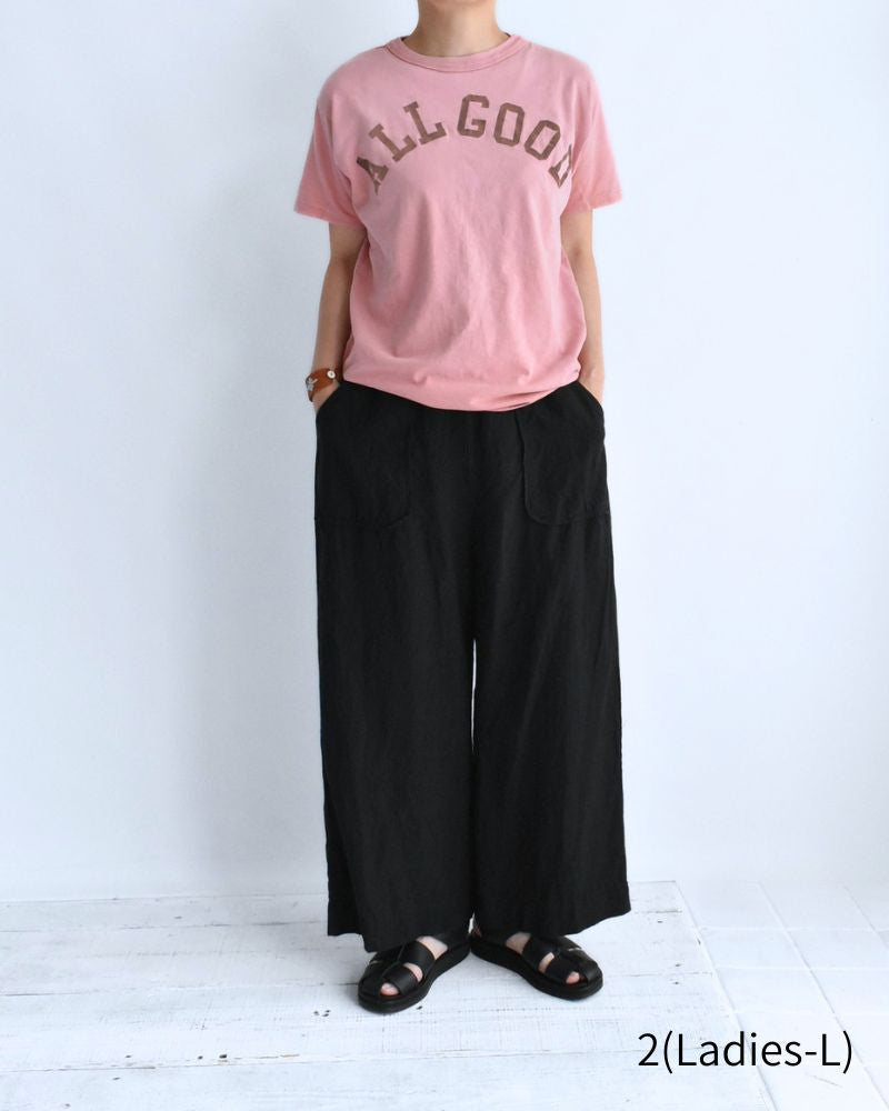 Vintage Cotton Jersey ALL GOOD T-Shirt in Pink
