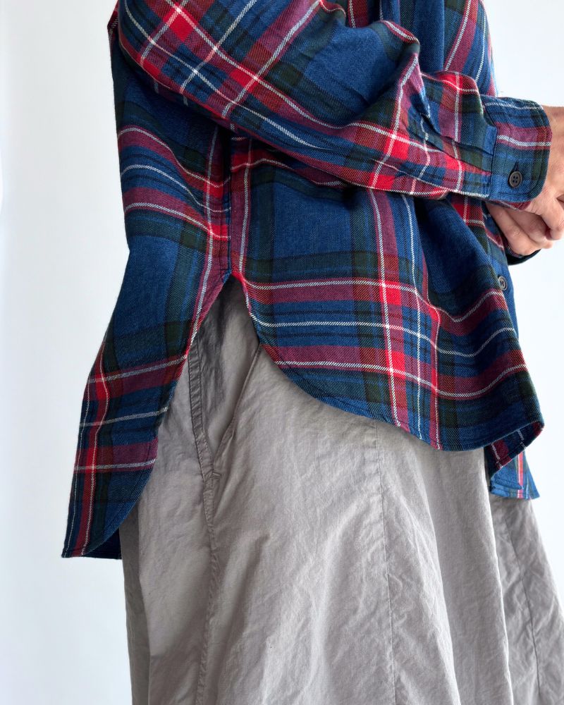 INDIGO Tartan Overshirt in Blue