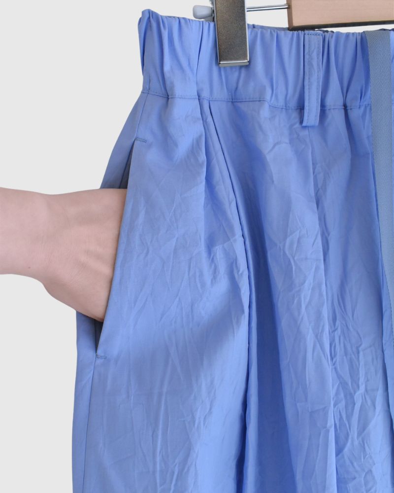 MIRA-CC Tuck Skirt in Sax