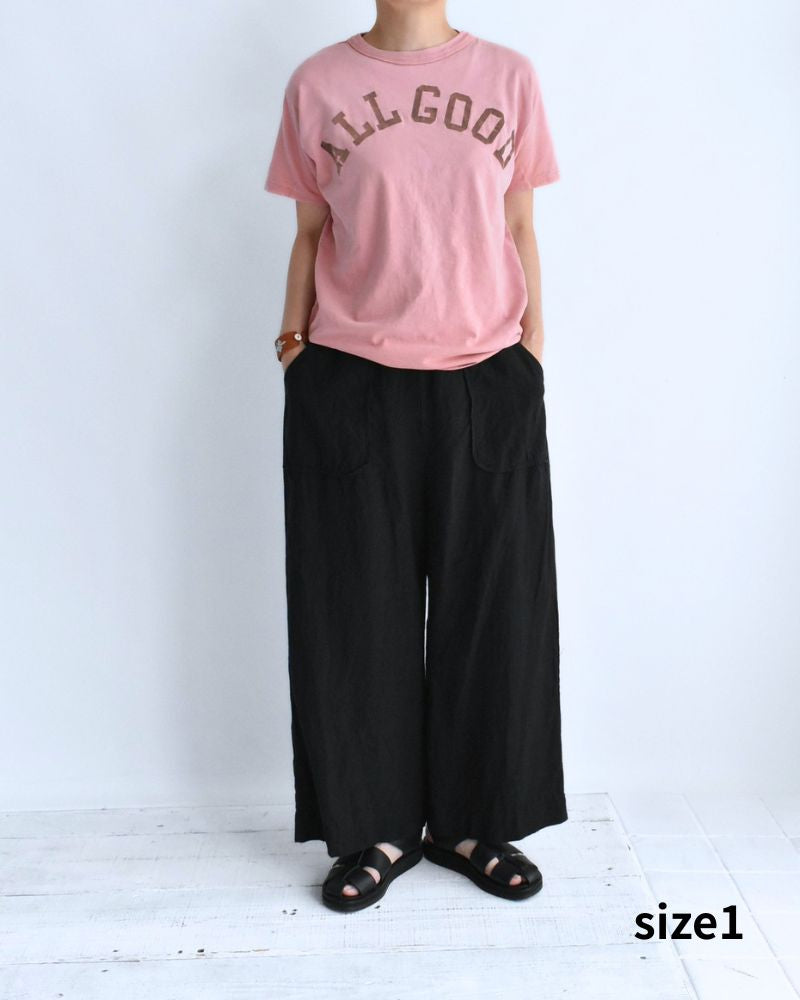 Vintage Cotton Jersey ALL GOOD T-Shirt in Pink