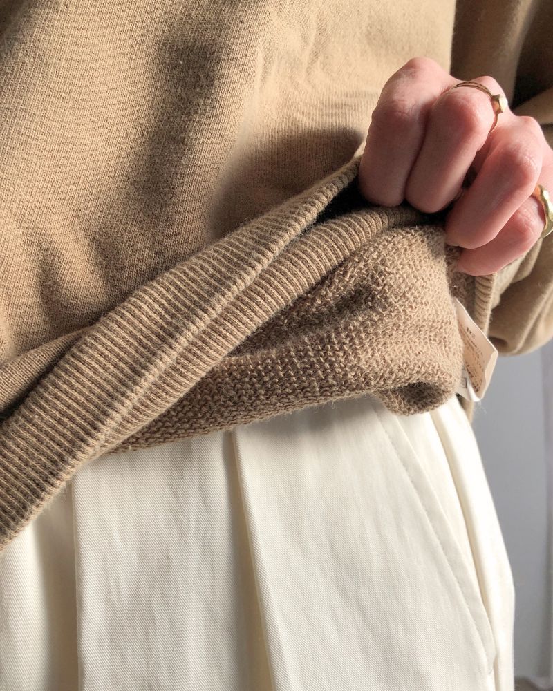 SWEAT SHIRT in BrownCamel