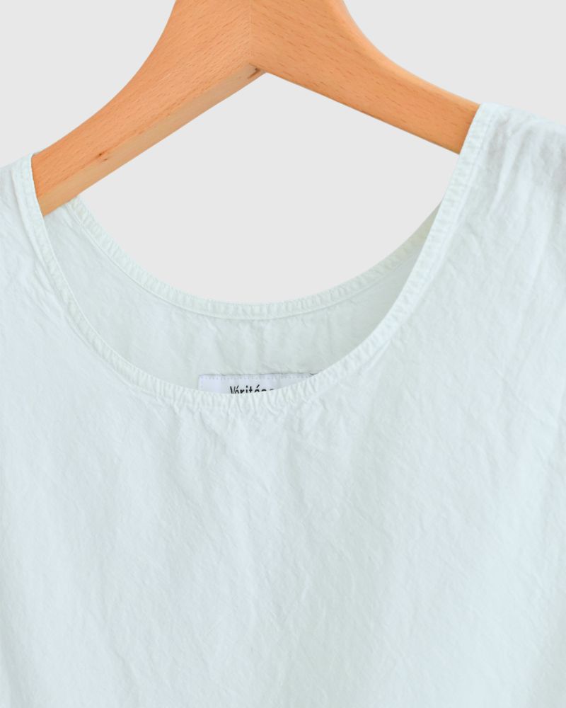 Sleeveless Gathered Top in MintGreen