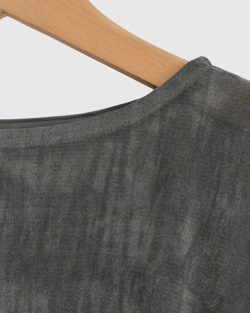 TULLE FLOCKY pullover in CharcoalGray