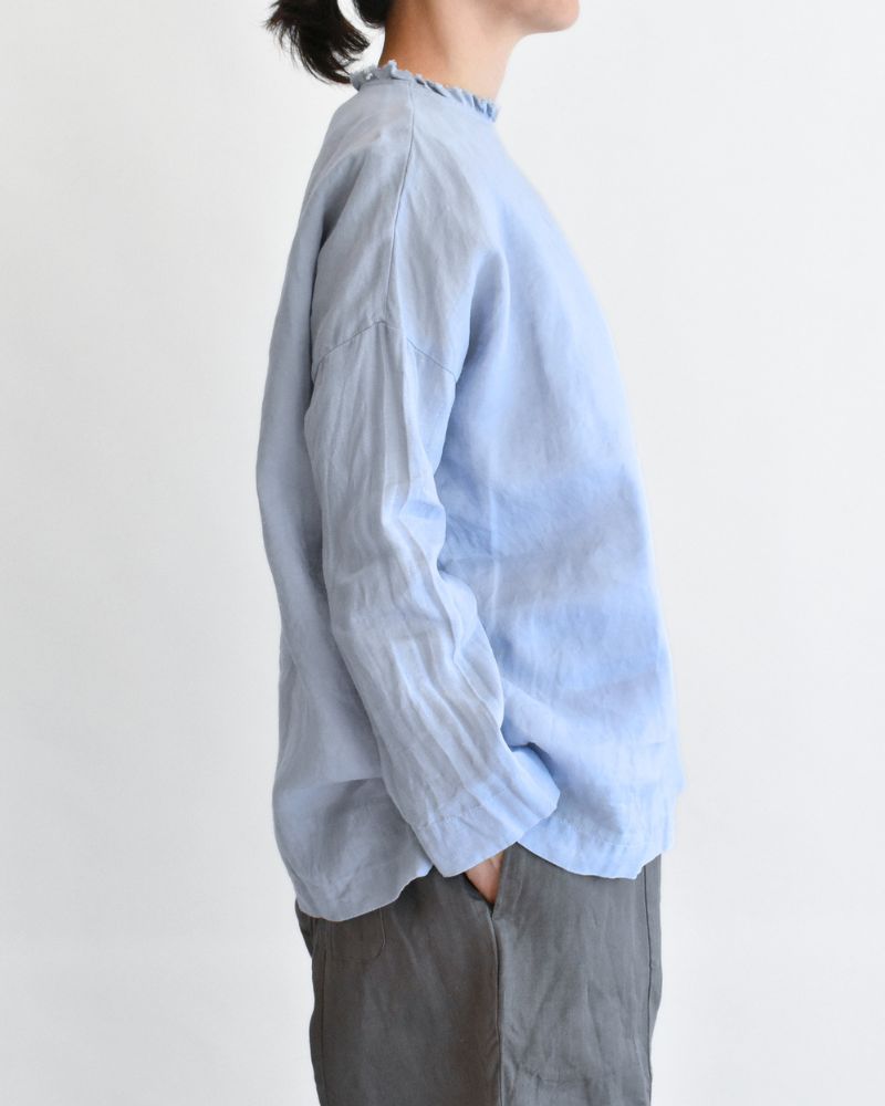 Tiny Frill Blouse in Blue