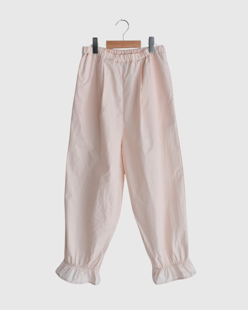 Hem Frill Pants in Pink