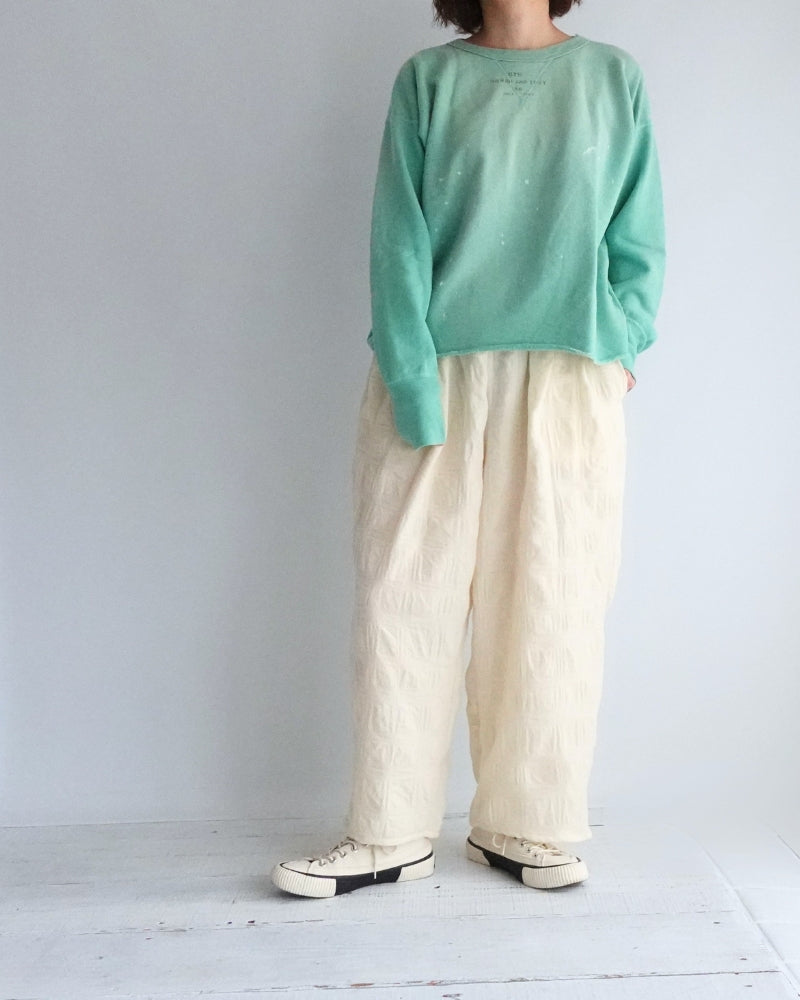 Vintage Sweat Double Gusset Pullover in LightGreen