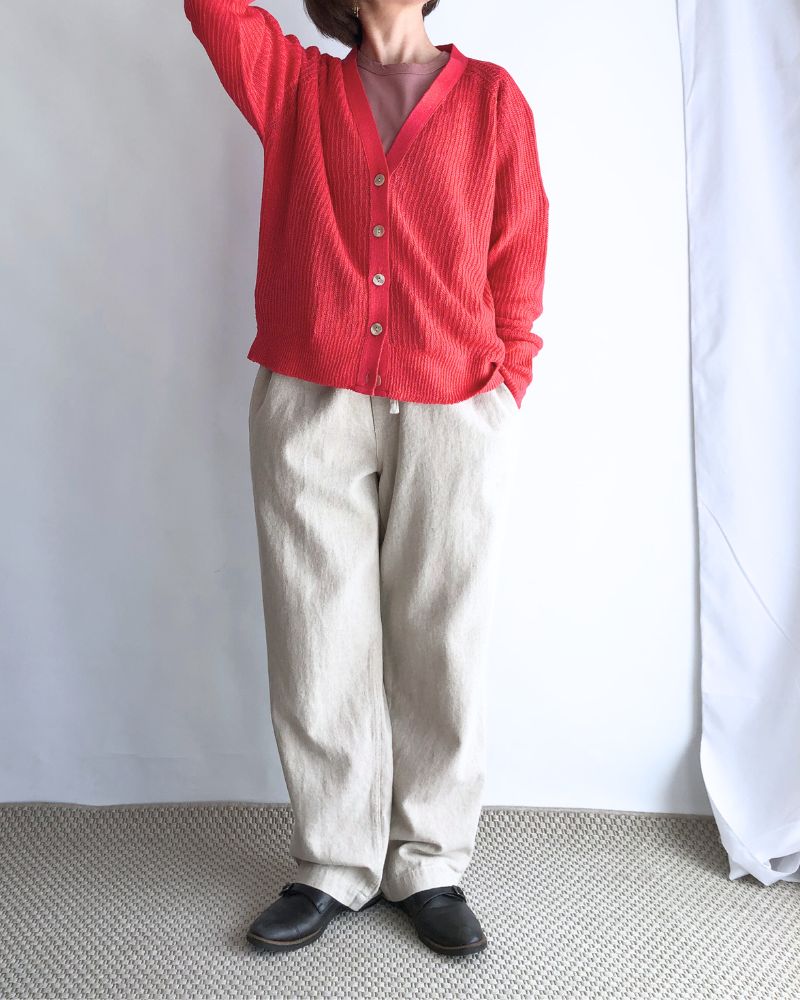 JAPAN WHOLEGARMENT Cardigan in Red