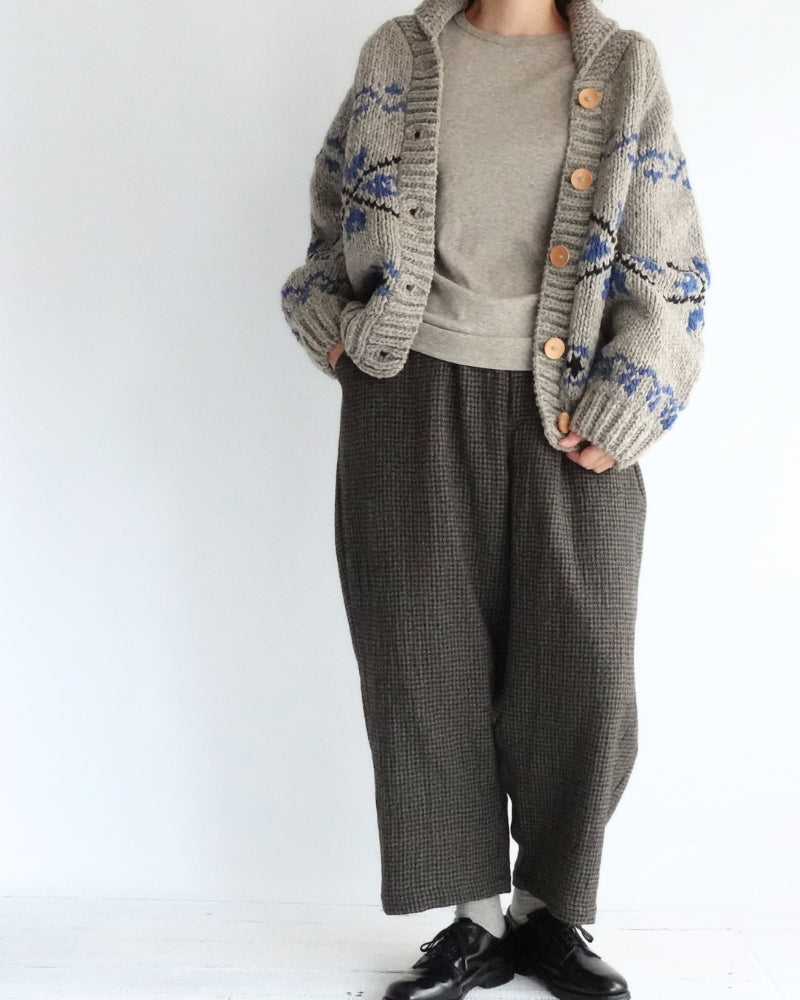 Yak Crew-Neck Pullover in Greige