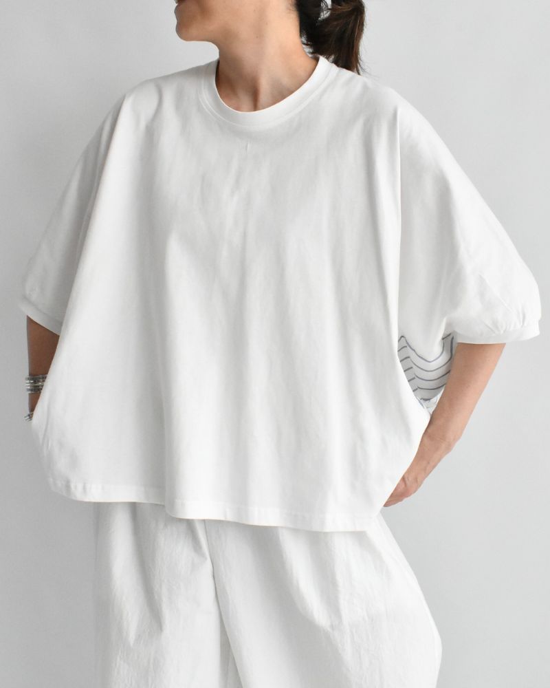 Design combination top 'SALOW' in OffWhite