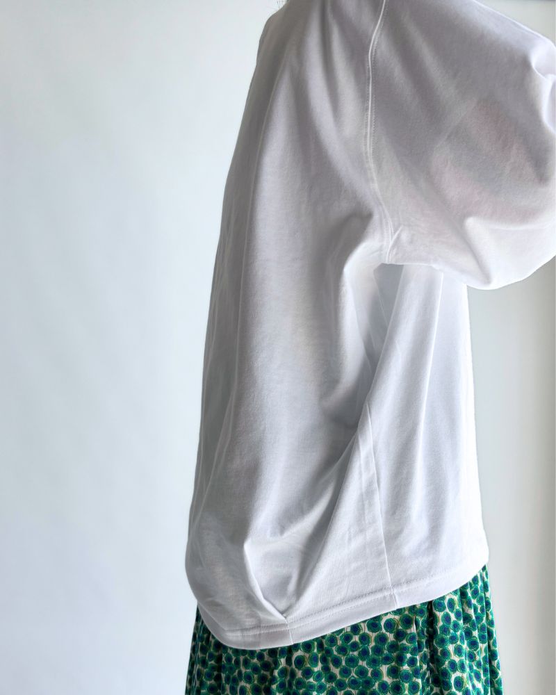 Tuck Cocoon T-shirt in White