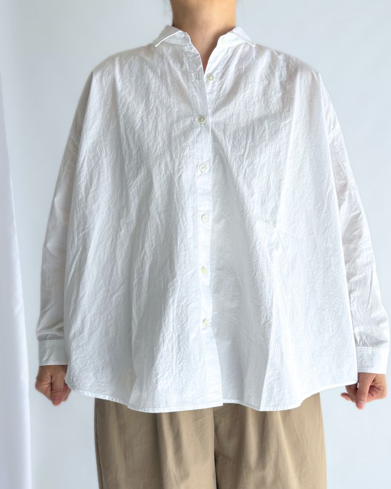 Regular Collar Big Shirt in White
