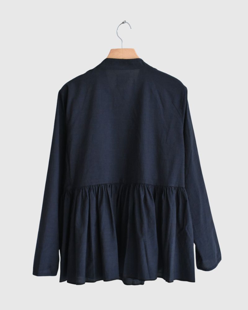 Handwoven Cotton Hakeme Cache-coeur in DarkNavy