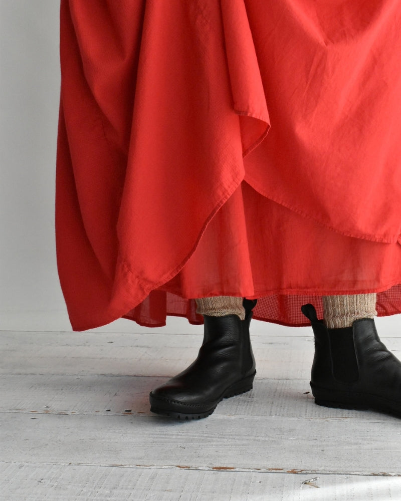 Rajasthan Gathered Skirt in Red