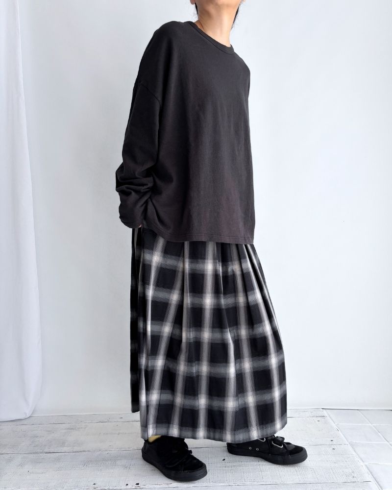 Jersey loose pullover in Black