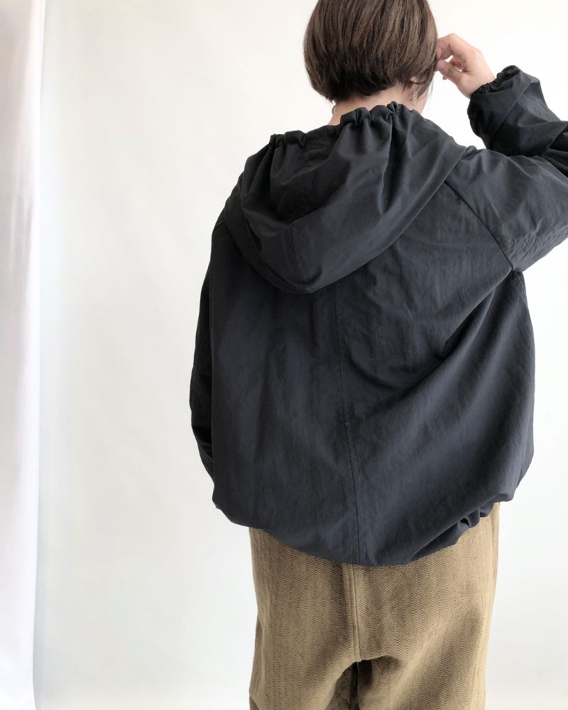 Oversized Hoodie Jacket in Black