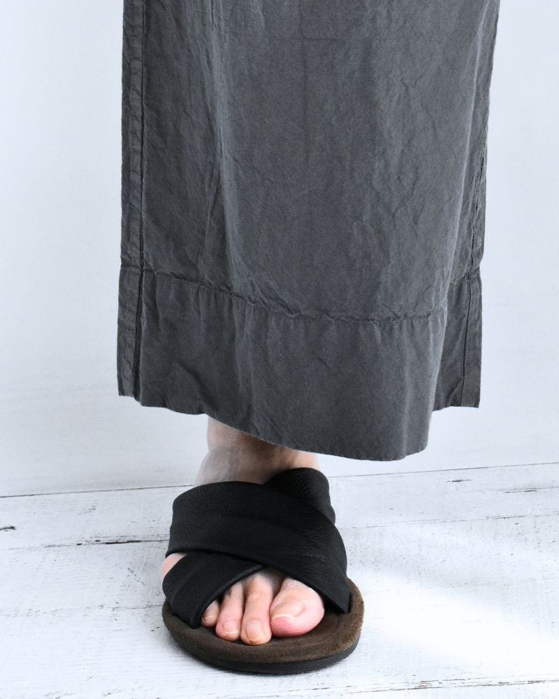 Shrink Wide Pants in Gray