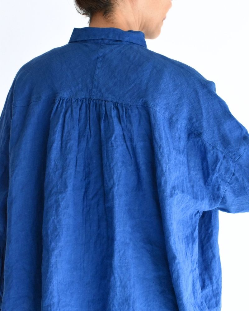 French Linen Shirt in Blue