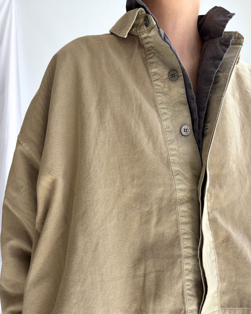 Soft Twill Shirt in Beige