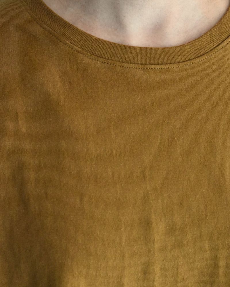 Half-Sleeve Drawstring T-shirt in DarkCamel